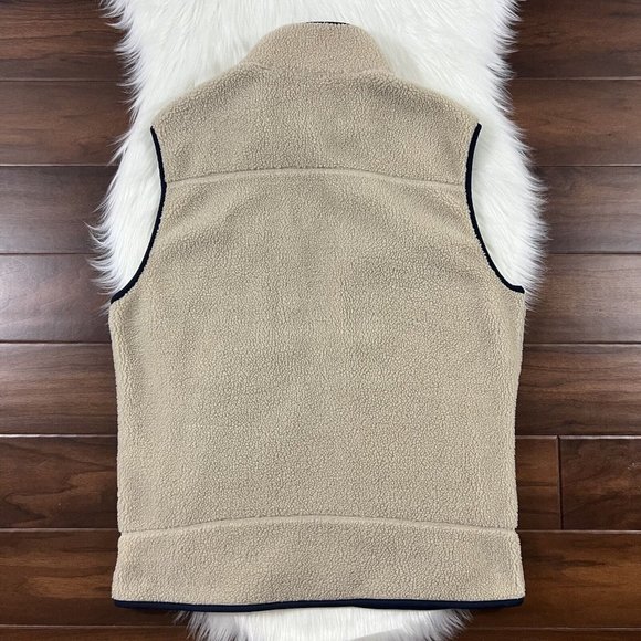 Untuckit Men's Size Large Beige Fleece Davis‎ Vest Jacket - Picture 7 of 8